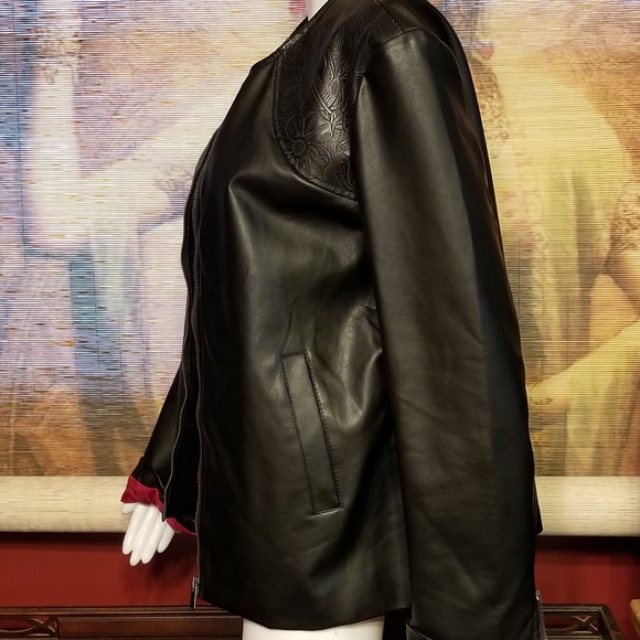 Faux leather jacket - Picture 4 of 7